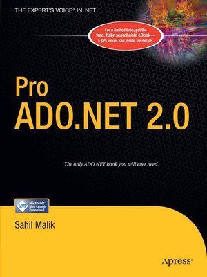 cover image of Pro ADO.NET 2.0